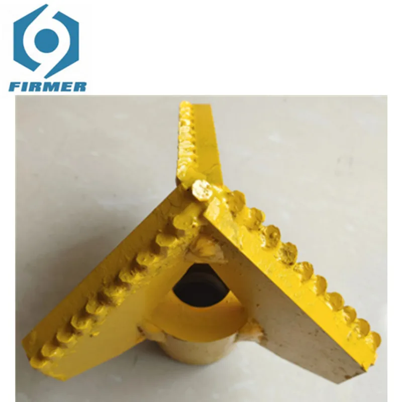 75mm-300mm Three-leaf Drill Bit Three-wing Triangular Alloy Drill Bit Water Well Mudstone Half Tooth Large Octagonal