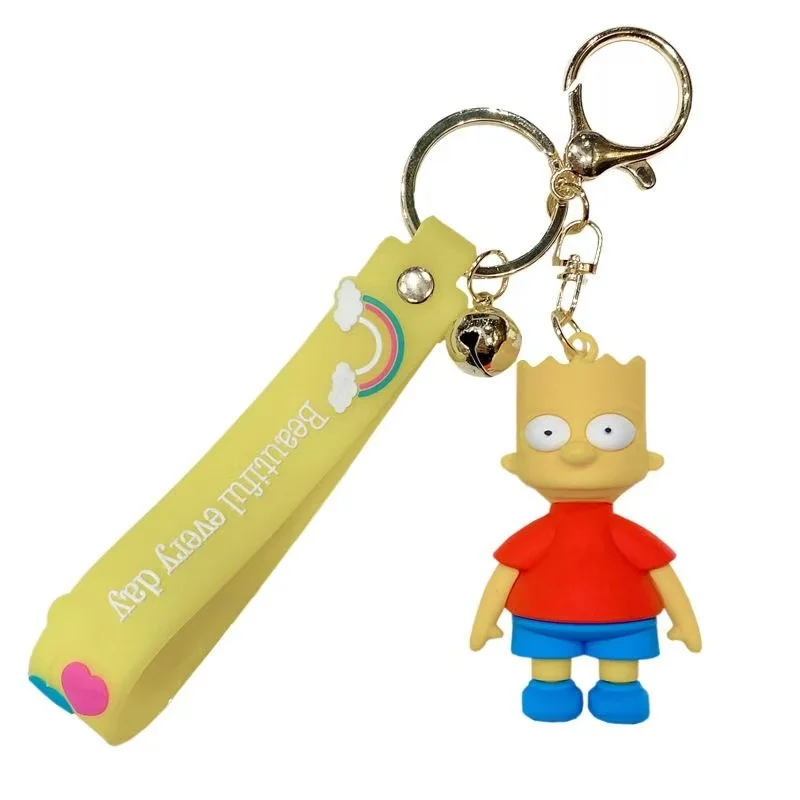 Die Simpsons Schlüsselanhänger Marge Simpson und Bart Simpson Neuer Kreativer Cartoon Modisch und einzigartig Tragbarer Paar-Taschenanhänger Geschenk – Detail 5