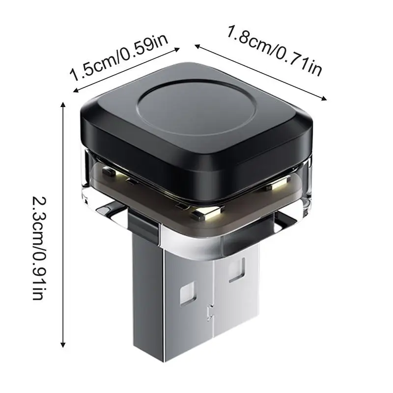 Car LED Lights Interior Wireless LED USB Car Light Interior Ambient Light Wireless Multicolor Night Light Multiple Modes