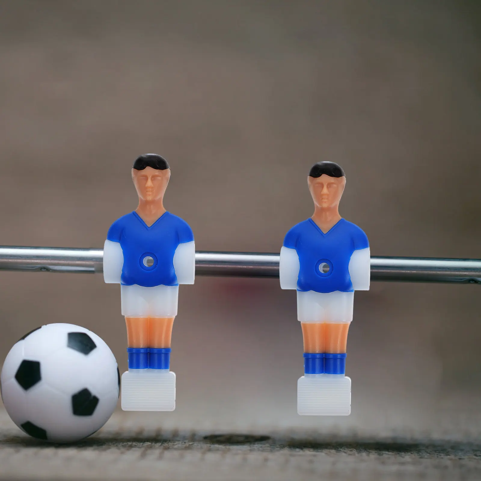 

10Pcs Table Football Player Figures Plastic Accessories for Foosball Game Replacement Indoor Parent Child Fun Foosball Players