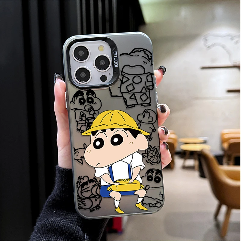 C-Crayon S-ShinChan Matte Hard Case for Xiaomi Mi 14T 13T 12T Pro for Xiaomi 14 13 12 11 Ultra Lite 5G NE 10 12X 12S 11i 11X Pro view 5