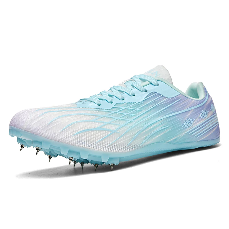 

Мужская легкоатлетическая тренировочная спортивная обувь с шипами, профессиональные спортивные кроссовки для бега, спринта, гоночные кроссовки с шипами