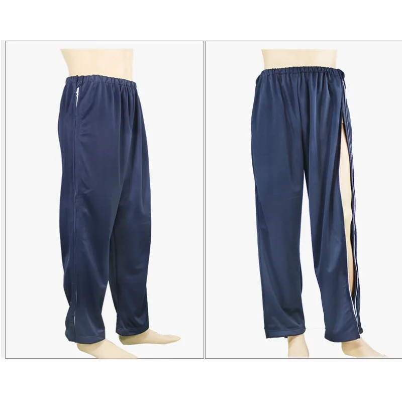 春夏用薄手ケアパンツ 高齢者ベッド用ジッパーパンツ