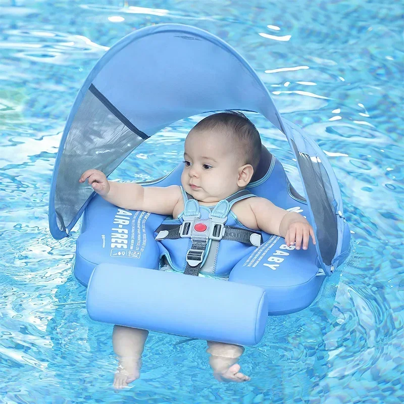 Mambobaby-Anneau de natation flottant et allongé pour bébé, jouet de piscine, entraîneur de natation, solide, non gonflable, nouveau-né