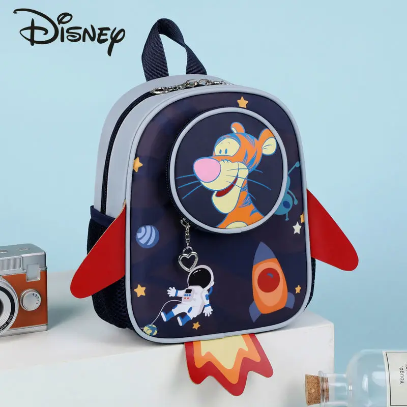 Disney Tigger 2023 New Children's Backpack Fashion High Quality Student School Bag Cartoon Multi Function Children's Backpack