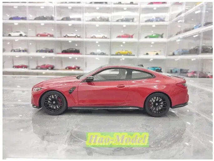 Topspeed 1/18 For BMW M4 Competition G82 Resin Diecast Model Car Toys Boys Birthday Gifts Hobby Display Collection Ornaments Red