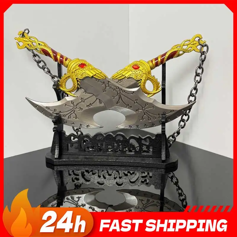 

Kratos Weaponry Collectible Game Replica Ornaments Chaos Blade Alloy Craft Model Copslay Prop Two-handed Sword Safety Toys Knife