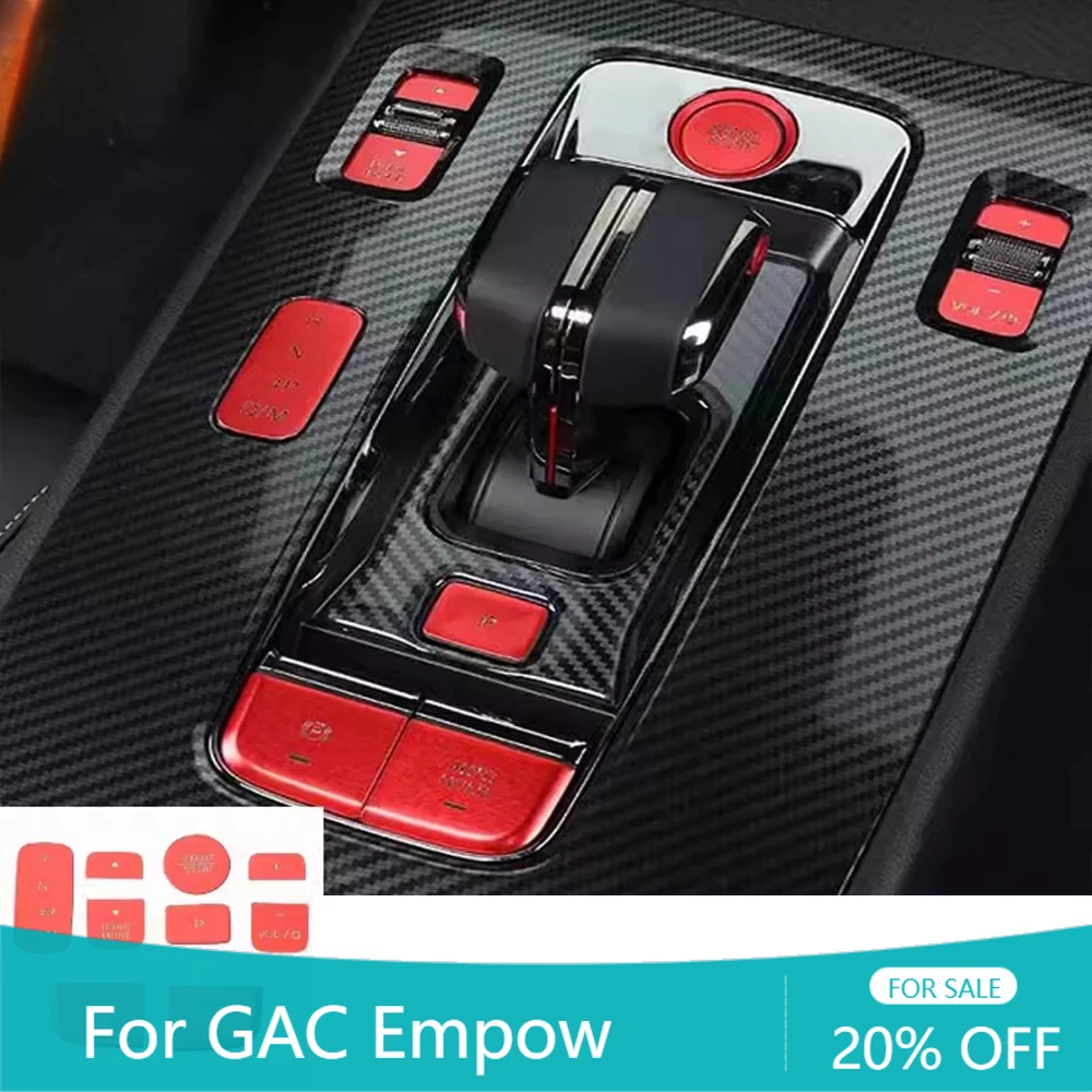 

Aluminum Car Air Conditioning Button Central Console Gear Shift Switch Button Cover For GAC Empow Accessories 2022-2024