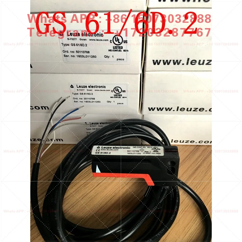 Leuze GS 61/6D.2 GS 61/6D.2‑200‑S12 GS 61/6.2 Fork‑Type Photoelectric Label Detection Sensor