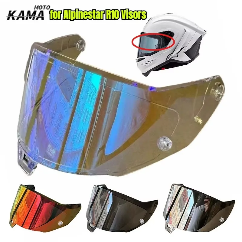 for Alpinestar R10 Color-changing UV-proof Helmet Lens Suitable Transparent Colorful Sun Protection and Wind Protection Visor