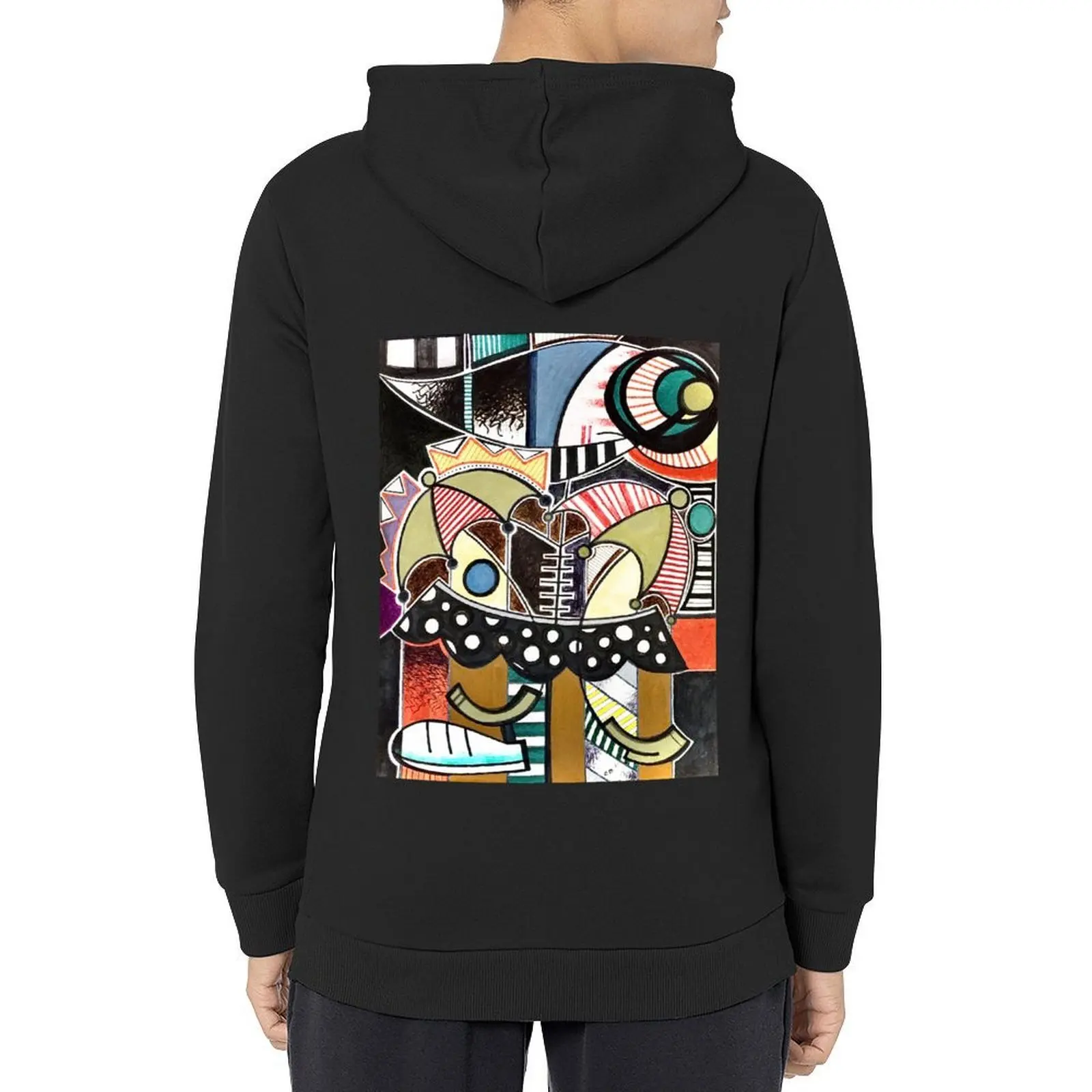 

Abstract Umbrella Figure Hoodie men's sweat-shirt set autumn jacket men mens clothes aesthetic clothing graphic hoodie