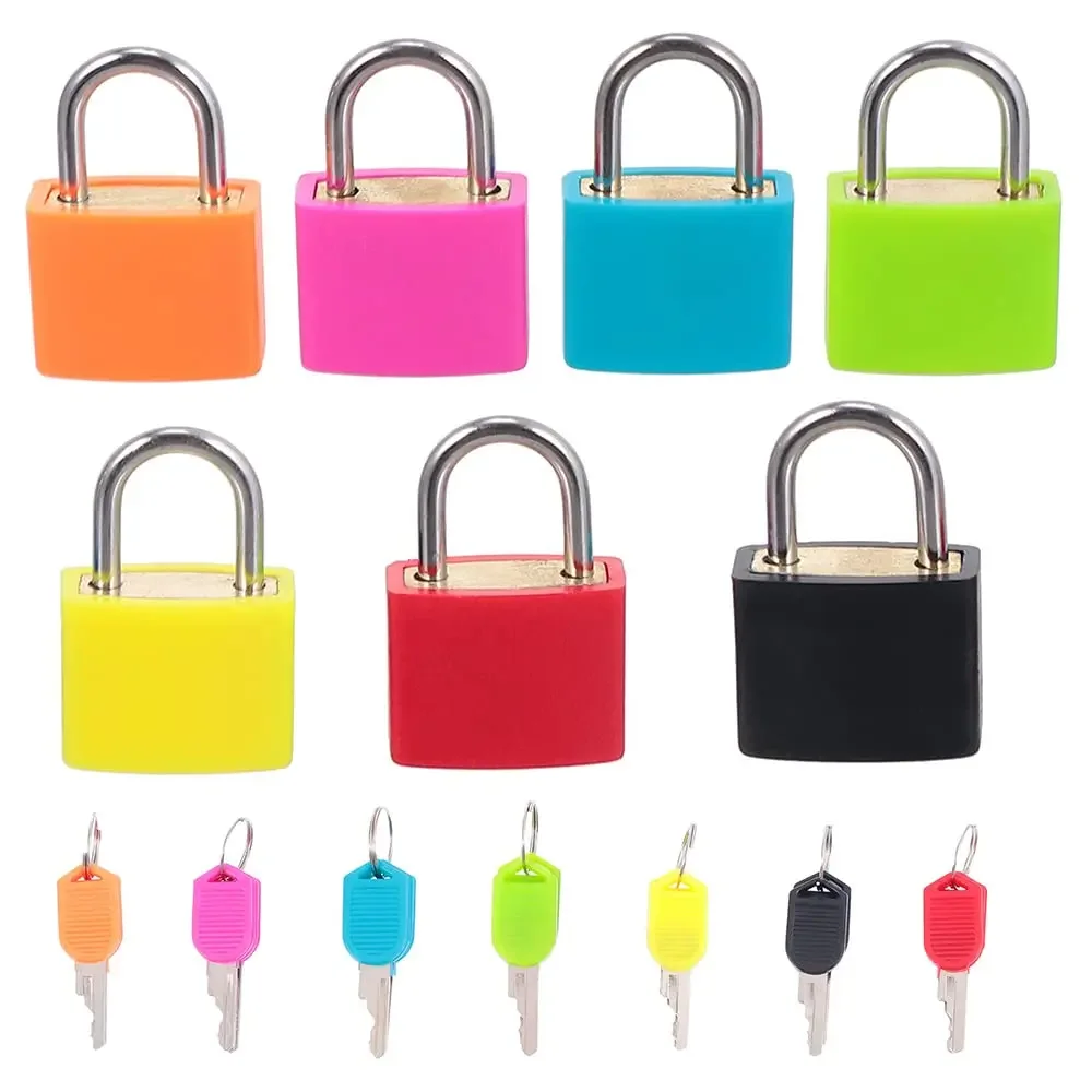 50Pcs Medium Suitcase Locks with Copper Keys Protect Your Belongings with Padlock Multicolor for Suitcases Backpacks Boxes