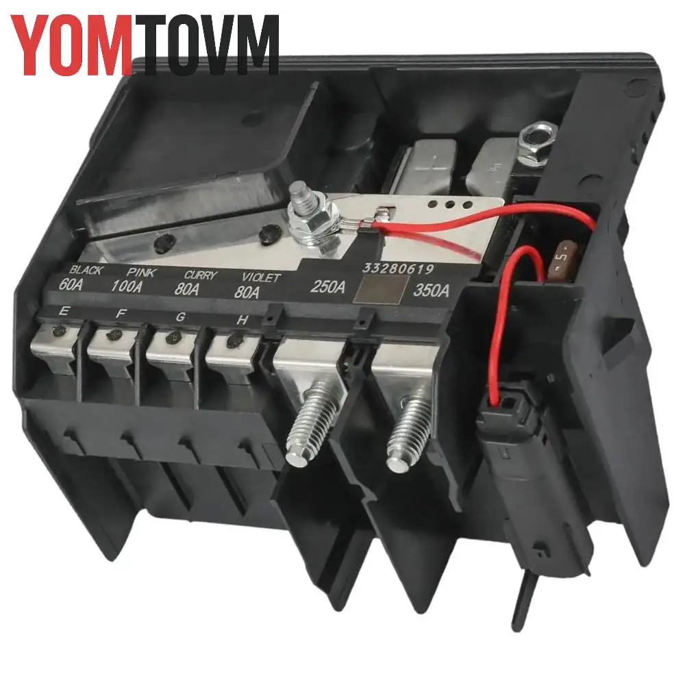 For Chevrolet Malibu 2016-2022 1.5L Car Battery Distribution Fuse Box  ABS and Metal Black 84335366