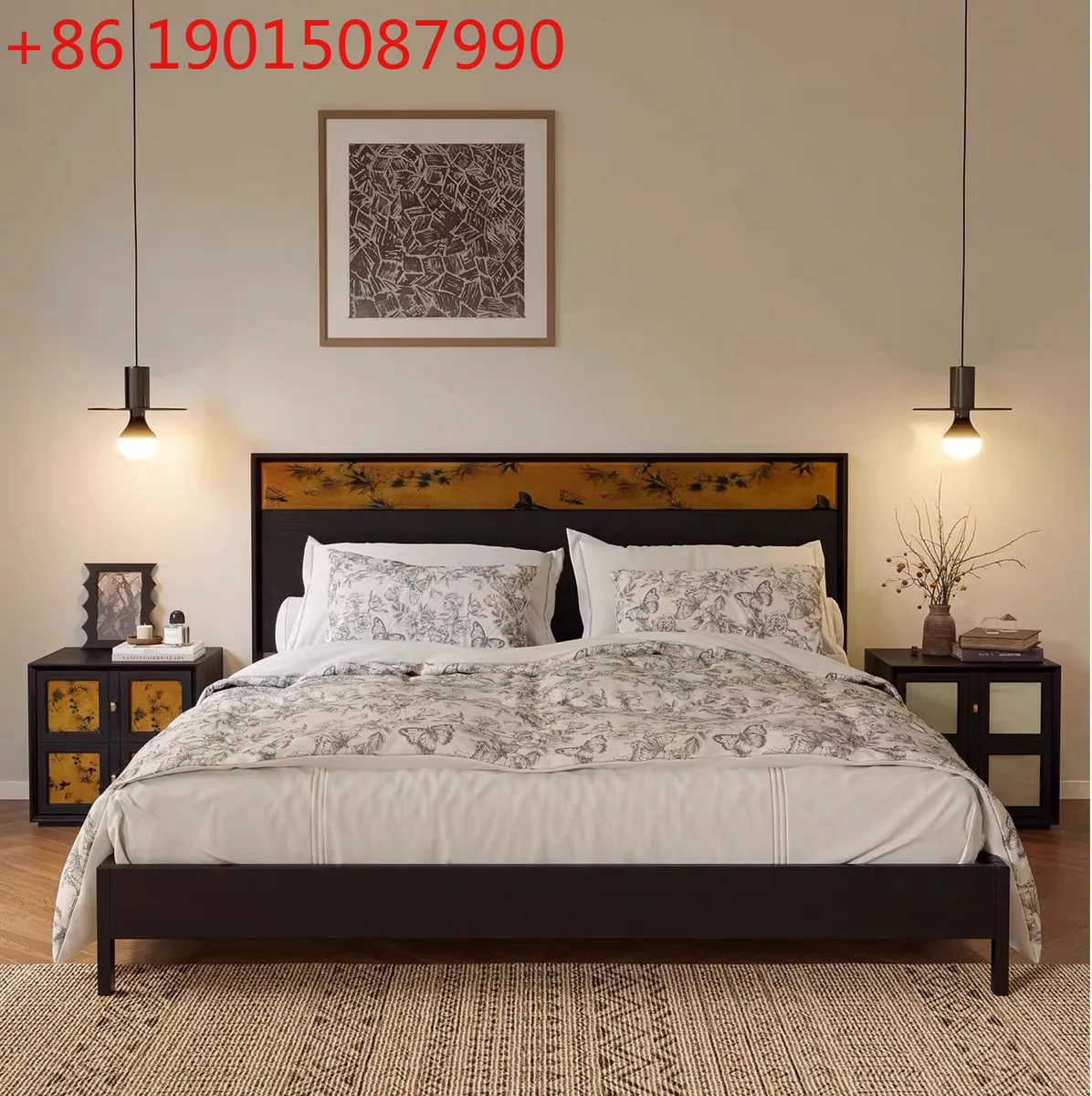 

Французская спальня, кровать из цельного дерева, ретро, двойная, антикварная, креативная, свадебная, ароматная, облако, интернет-знаменитость