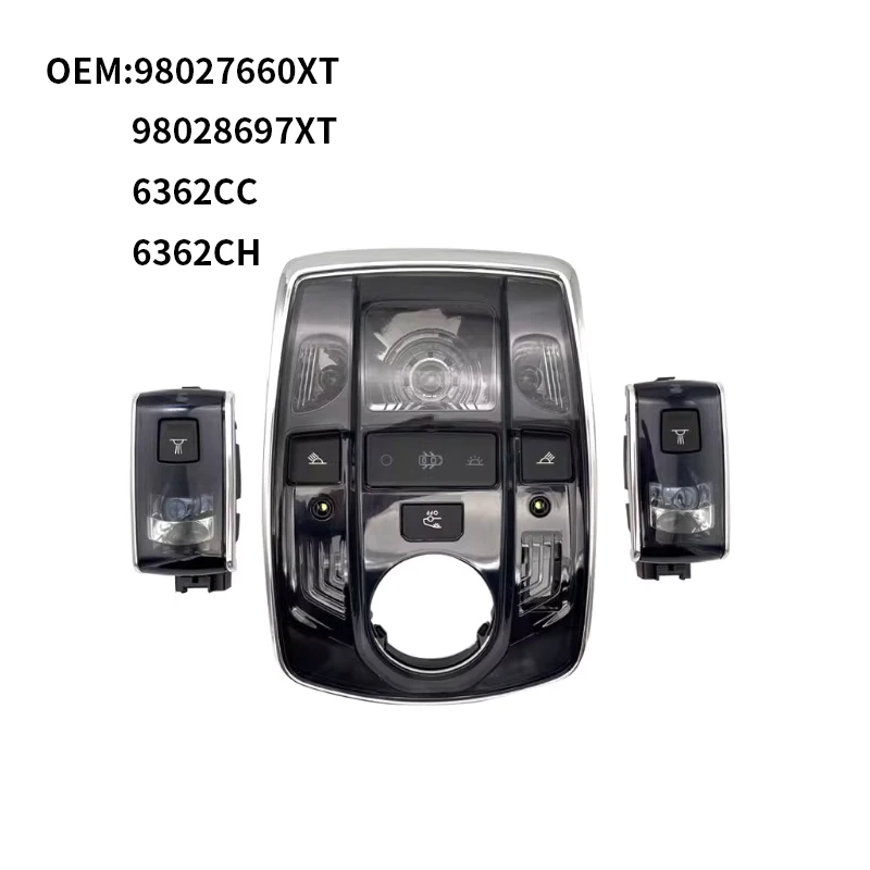 98027660XT 98028697XT 6362CC 6362CH  for Peugeot 508 front reading lights  508 Interior Lamp-Card Reader back row Card Reader