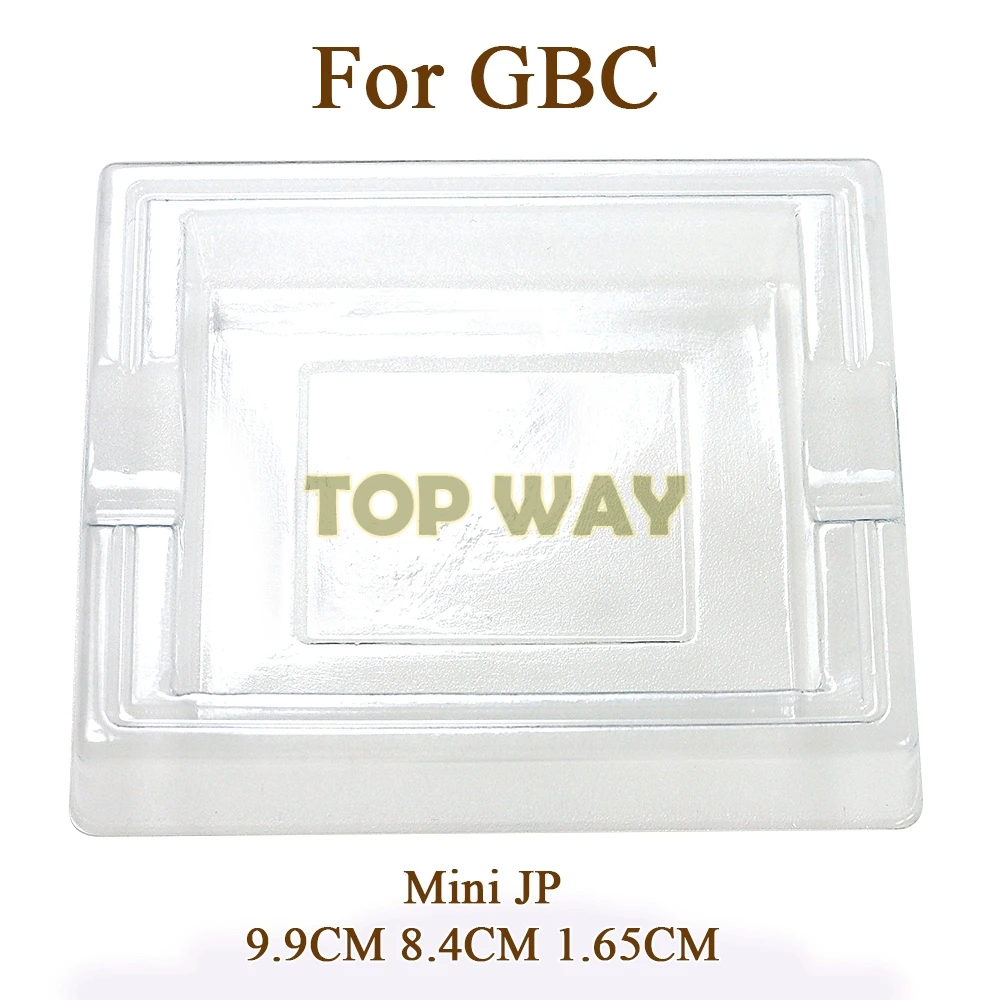 50 قطعة ل Gameboy اللون GBC الاتحاد الأوروبي الولايات المتحدة JP نسخة الأبيض واضح البلاستيك كرتون خرطوشة حالات صناديق إدراج الداخلية صينية البطانة ل GB