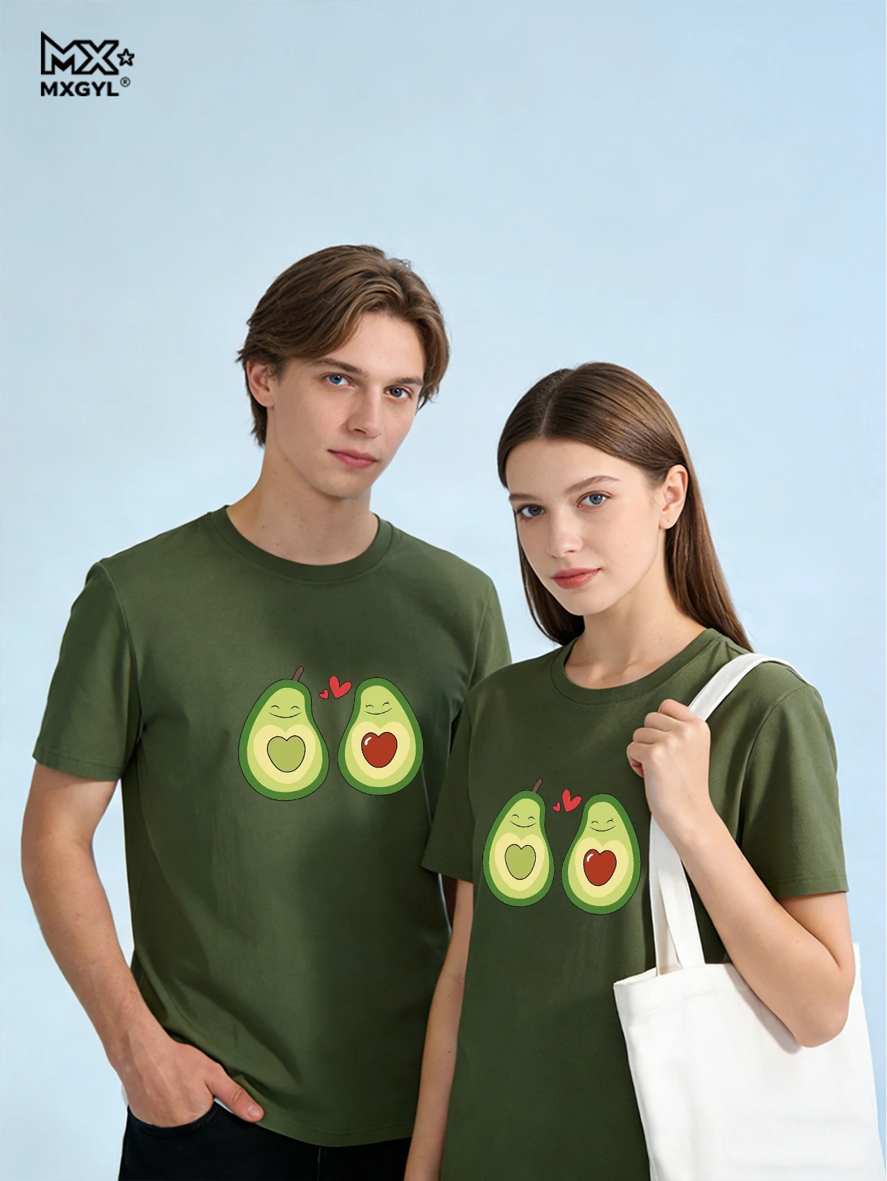 

Футболка с коротким рукавом и принтом авокадо, милый стиль, очаровательная одежда, летние женские модные топы с принтом, парные футболки, женская одежда