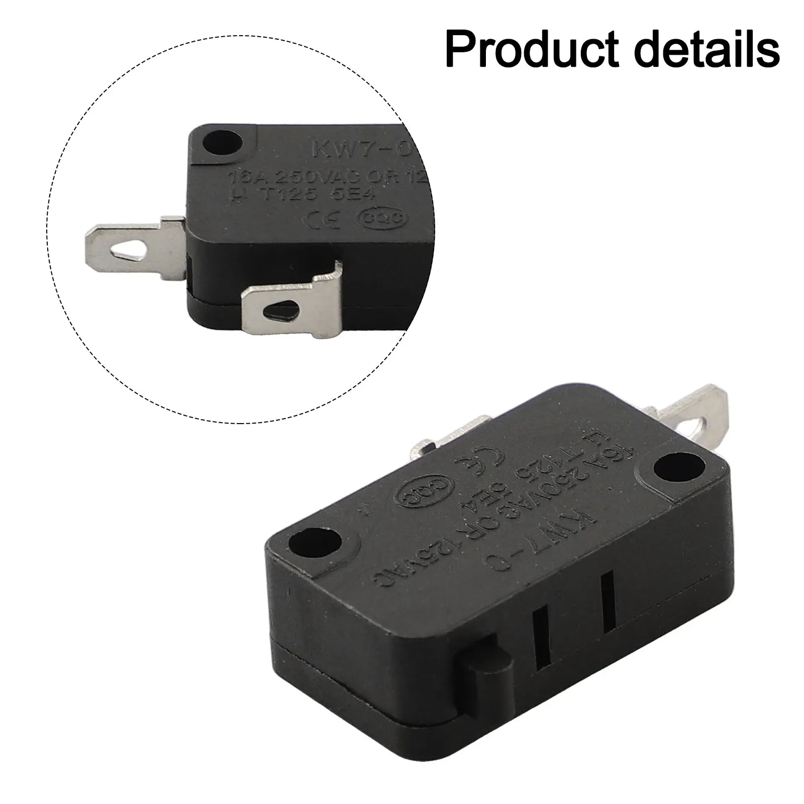 Micro-Limit Switch Replacement KW7-0 16A Small Switch Air Fryer Microwave Oven Switch ﻿washing Machine Electric Cooker