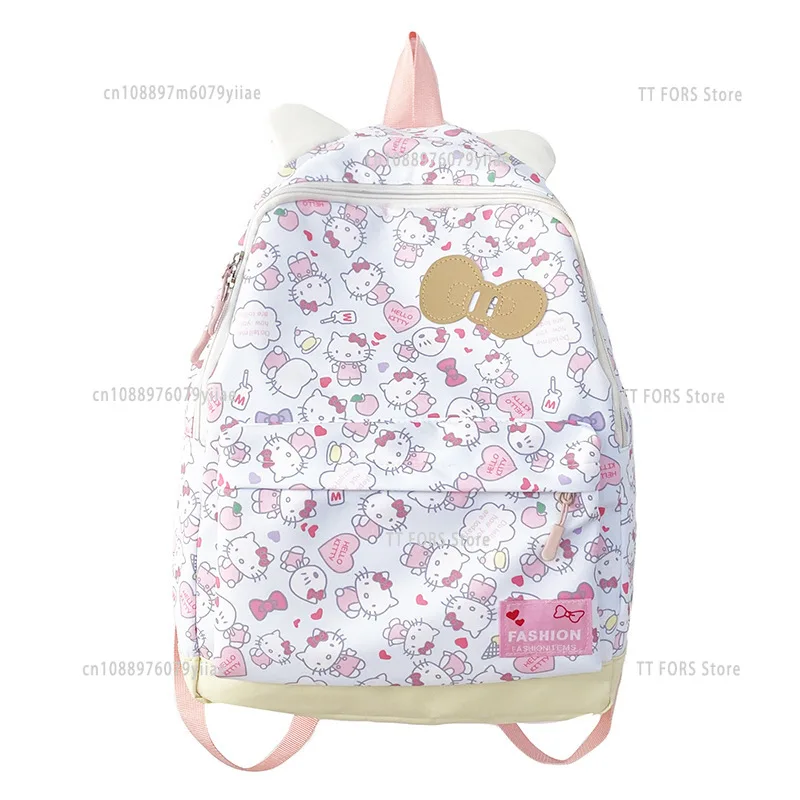 Hello Kitty Children's Backpack Boys and Girls Cute Large Capacity Student Campus Versatile Schoolbag Birthday Gift