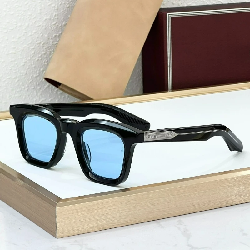 

LECLAIR Sunglasses High Quality Vintage Thick Acetate Square Eyewear Japanese Handmade Frame For Men Women Designer Eyeglasses