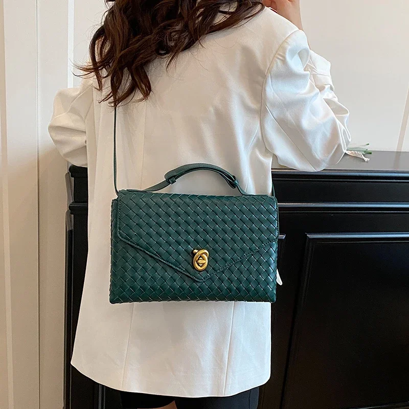 

Женская кожаная роскошная классическая сумка через плечо Элегантная модная сумка через плечо Дизайнерская сумка для современного стиля