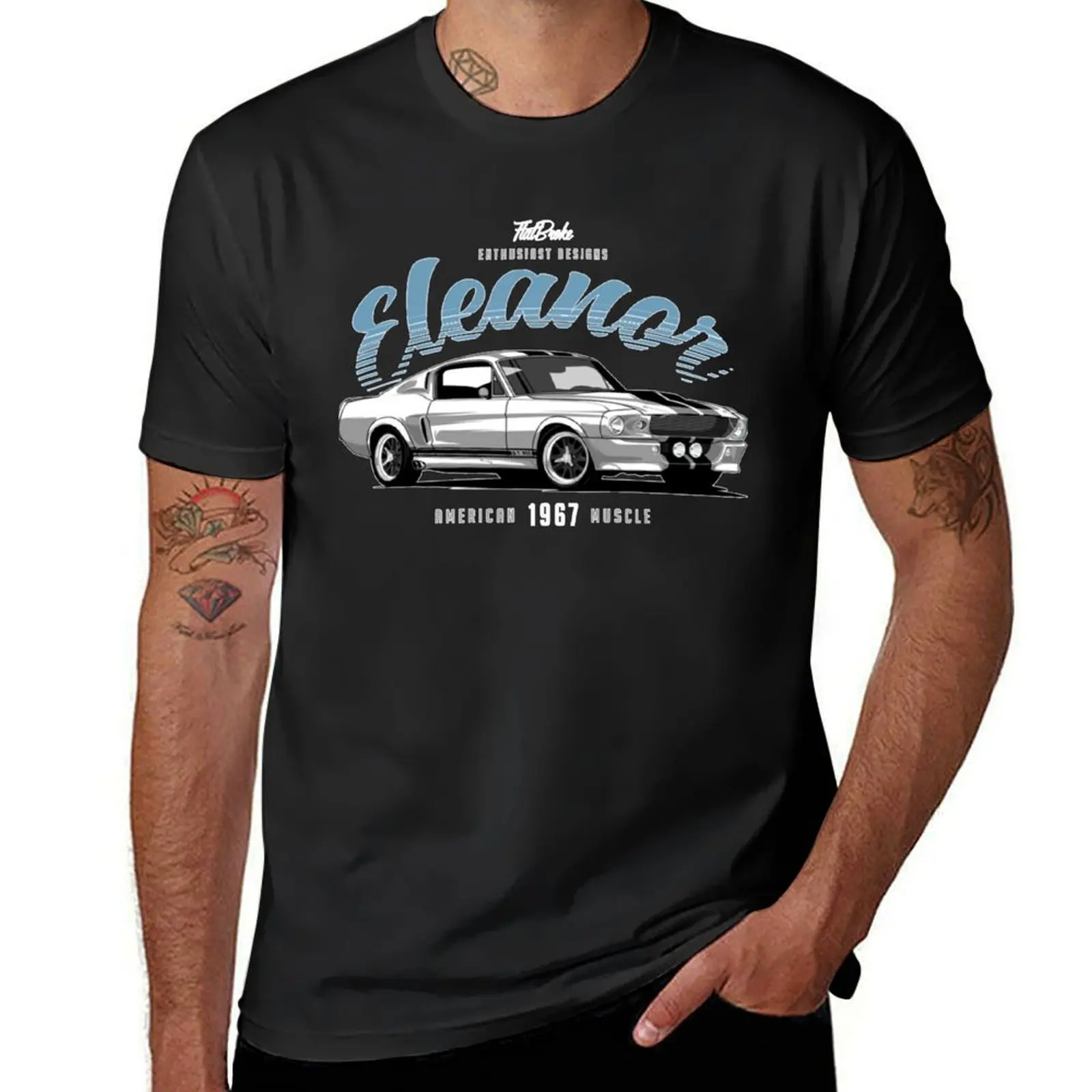 1967 Mustang Fastback - Eleanor T-Shirt summer clothes sweat graphics funny t shirts for men