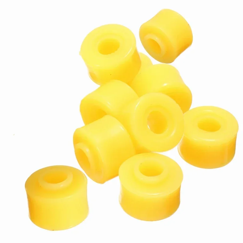 10PCS 10mm x 28mm x 20mm Inner Dia Yellow Rubber Shock Absorber Bushings Part Universal For Auto Car Accessories Sets