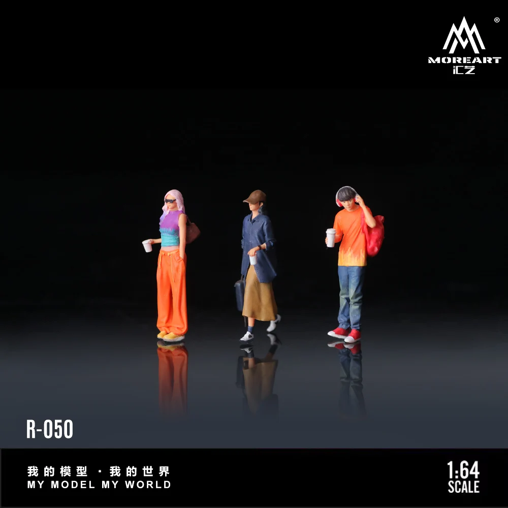 More Art 1:64 Holding Cup Shopping Doll Set, Resin Decoration Figure Model for Gift&Display&Collection