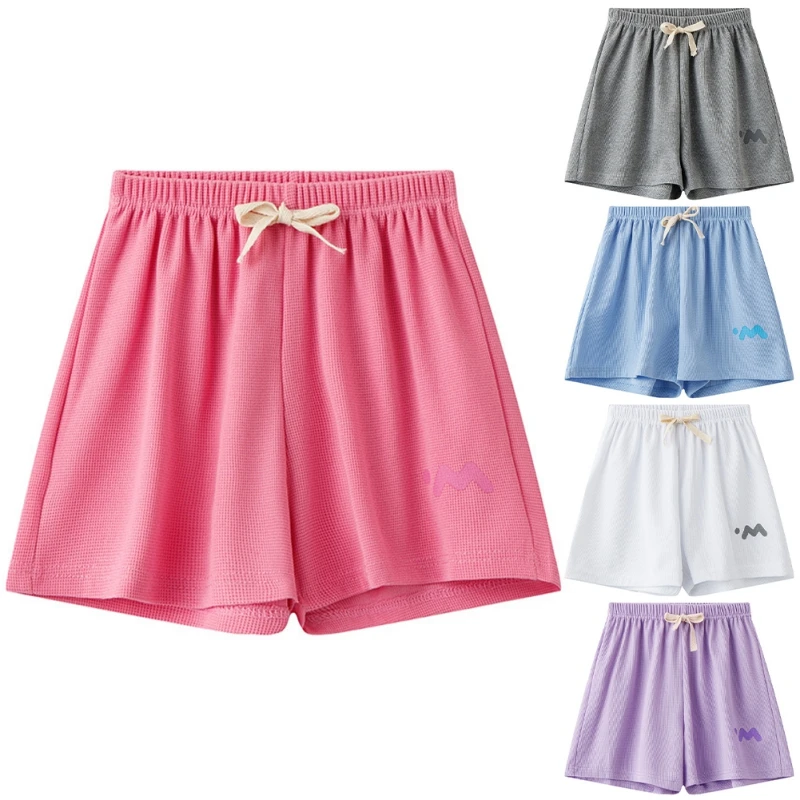 

4-12 Years Children's Summer Solid Color Basic Shorts Kids Sports Casual Shorts Girls Comfortable Beachwear
