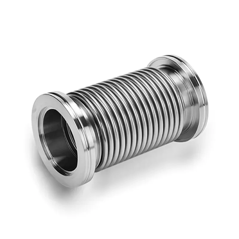 Stainless Steel Flexible Exhaust Pipe Round Bellows Fitting Smooth Surface Forged Metal Hose Connector OEM Factory Direct