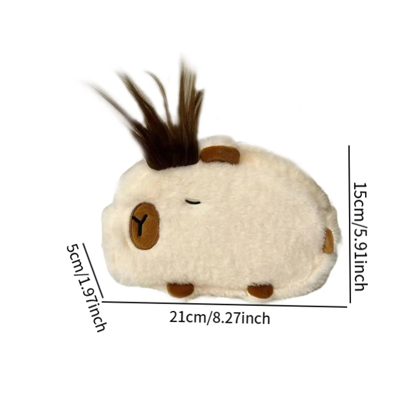 Plüsch Capybara Federmäppchen DIY Handwerk Bleistiftbeutel für Mädchen Kind Tischplatte