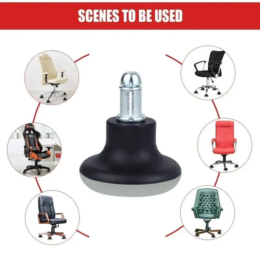 Fasten Sofa Chair Wheels Anti Slip Replacement Fixed Casters Stopper Bell Insert Castor Office Computer Chairs