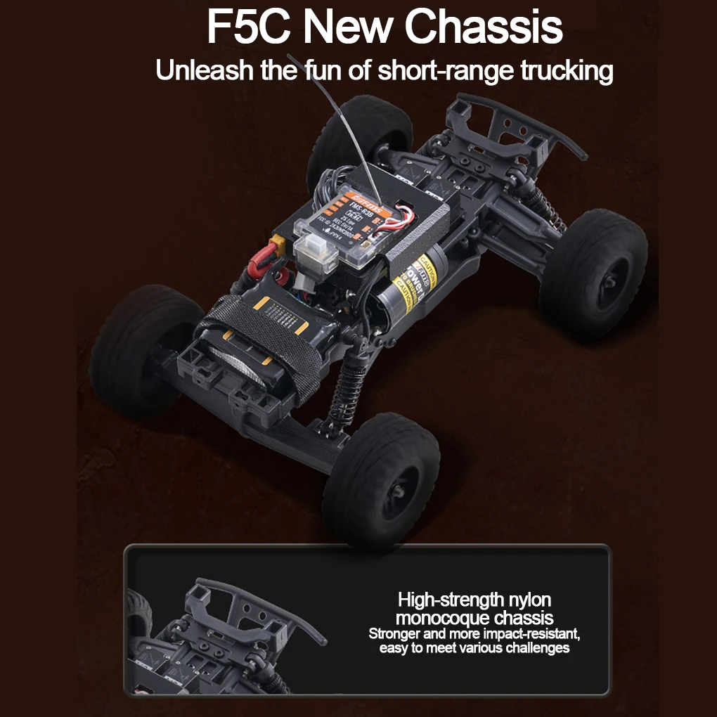 FMS 1:24 FSC24 Chaser Автомобиль с дистанционным управлением дальнего действия RTR Новый высокоскоростной короткий грузовик 4WD Внедорожник Альпинистский автомобиль