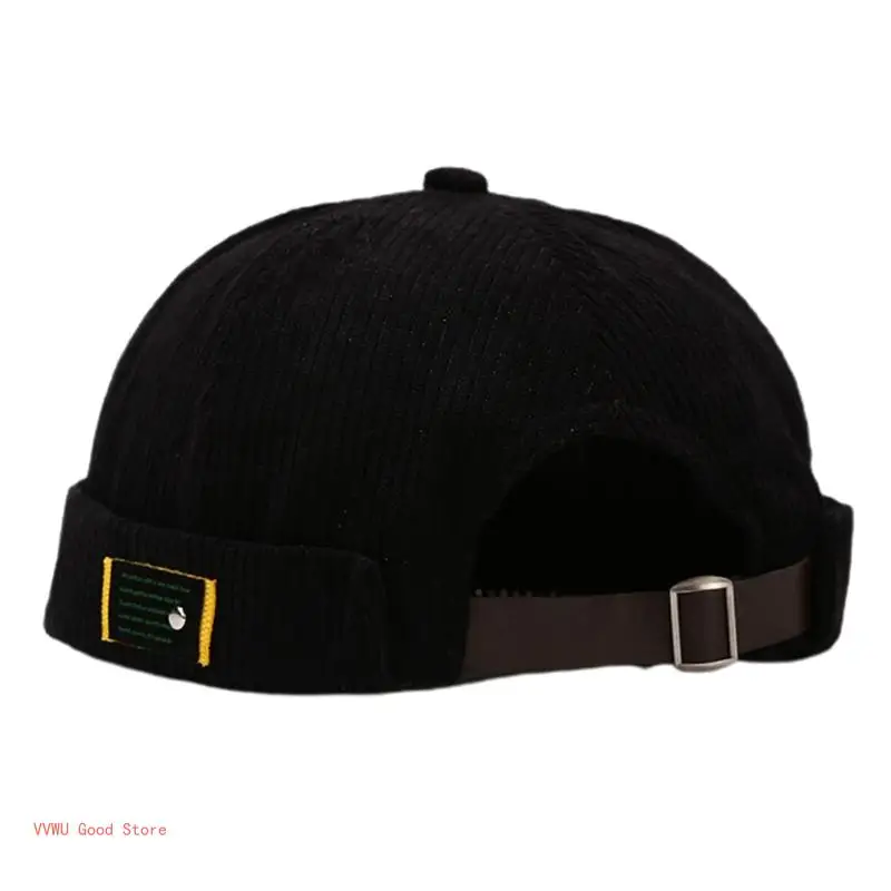 Women Men Casual Winter Brimless Letters Landlord Skullcap