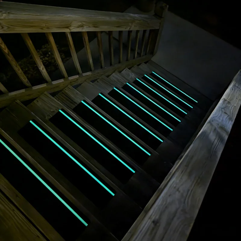 Luminous Anti-Slip Tape6Volume15cmWide61cmLong Outdoor Basement Stair Treads High Friction Waterproof Wear-Resistant Grip Strip