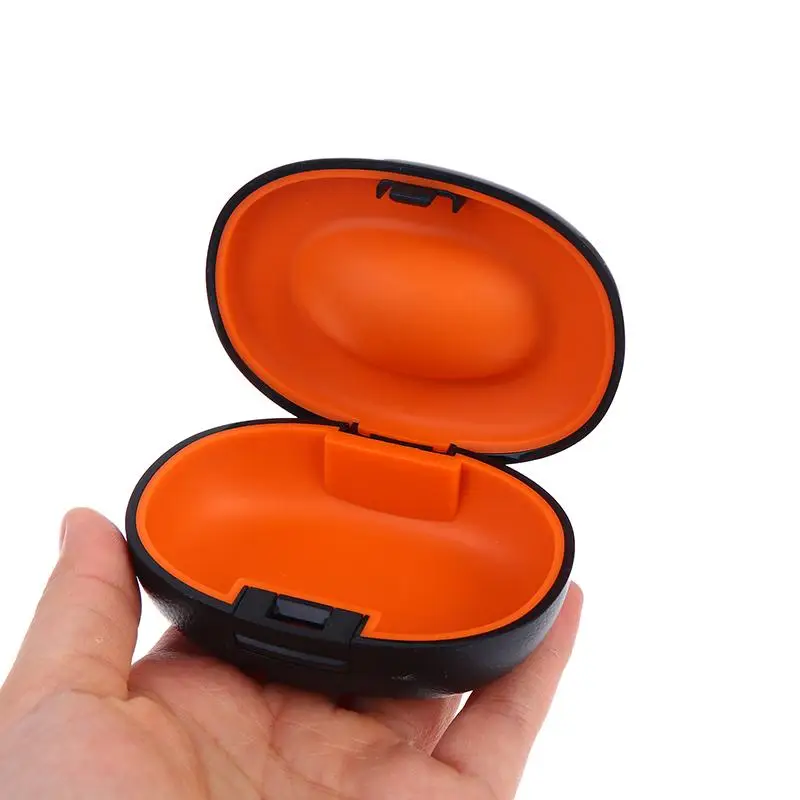 1 Stück tragbare Hörgeräte-Aufbewahrungsbox, Hartschalenetui für Hörgeräte, Organizer für Schallverstärker, Hörgeräte-Zubehör – Detail 4