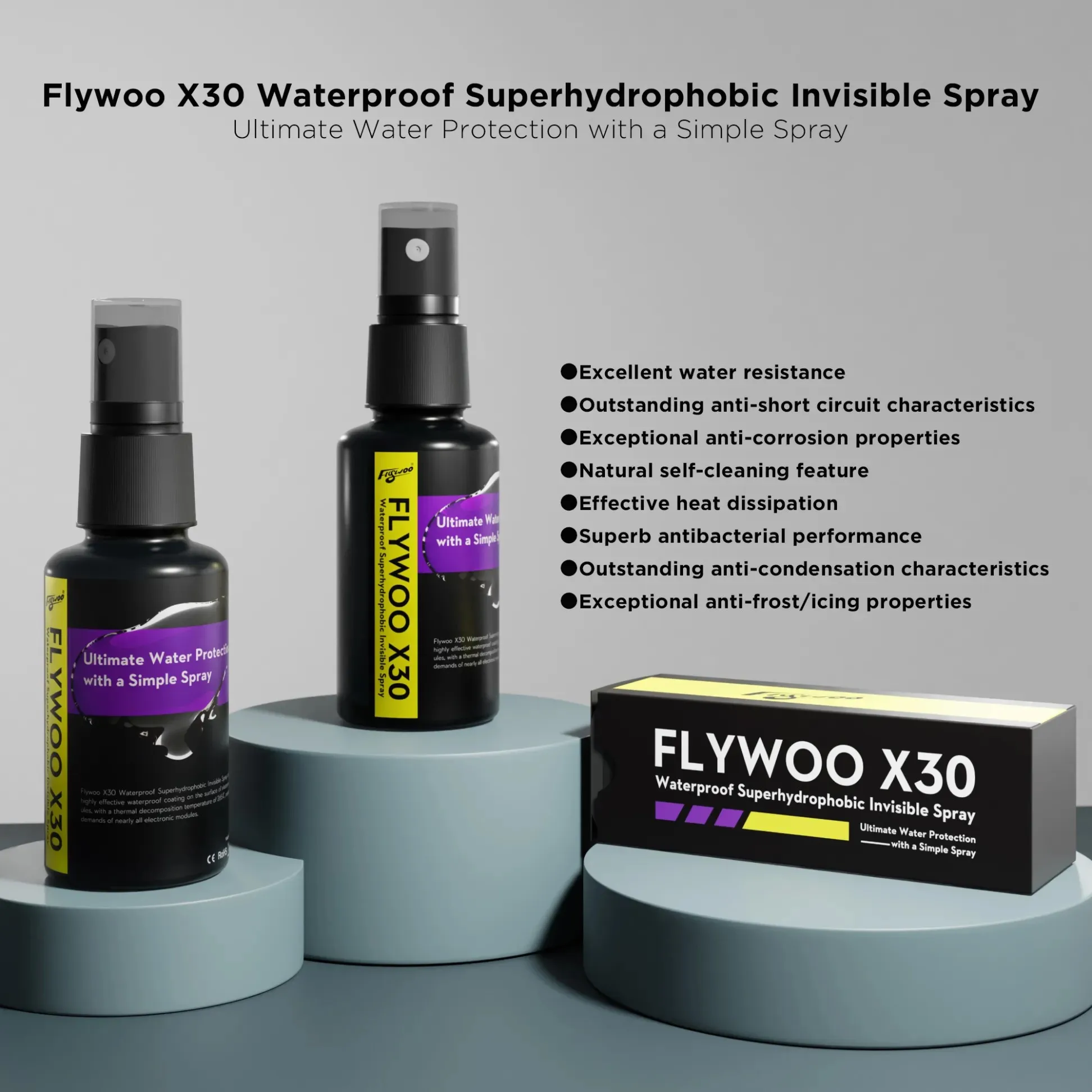 Flywoo X30 PCBA Waterproof Superhydrophobic Invisible Spray