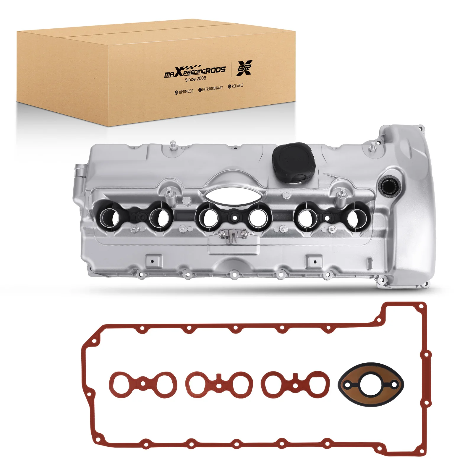 Aluminum Valve Cover for BMW N52 325i 325xi 330i 330xi 525i 525xi 530i Z4 3.0L 11127548274  11127531713 Valve Chamber Cover