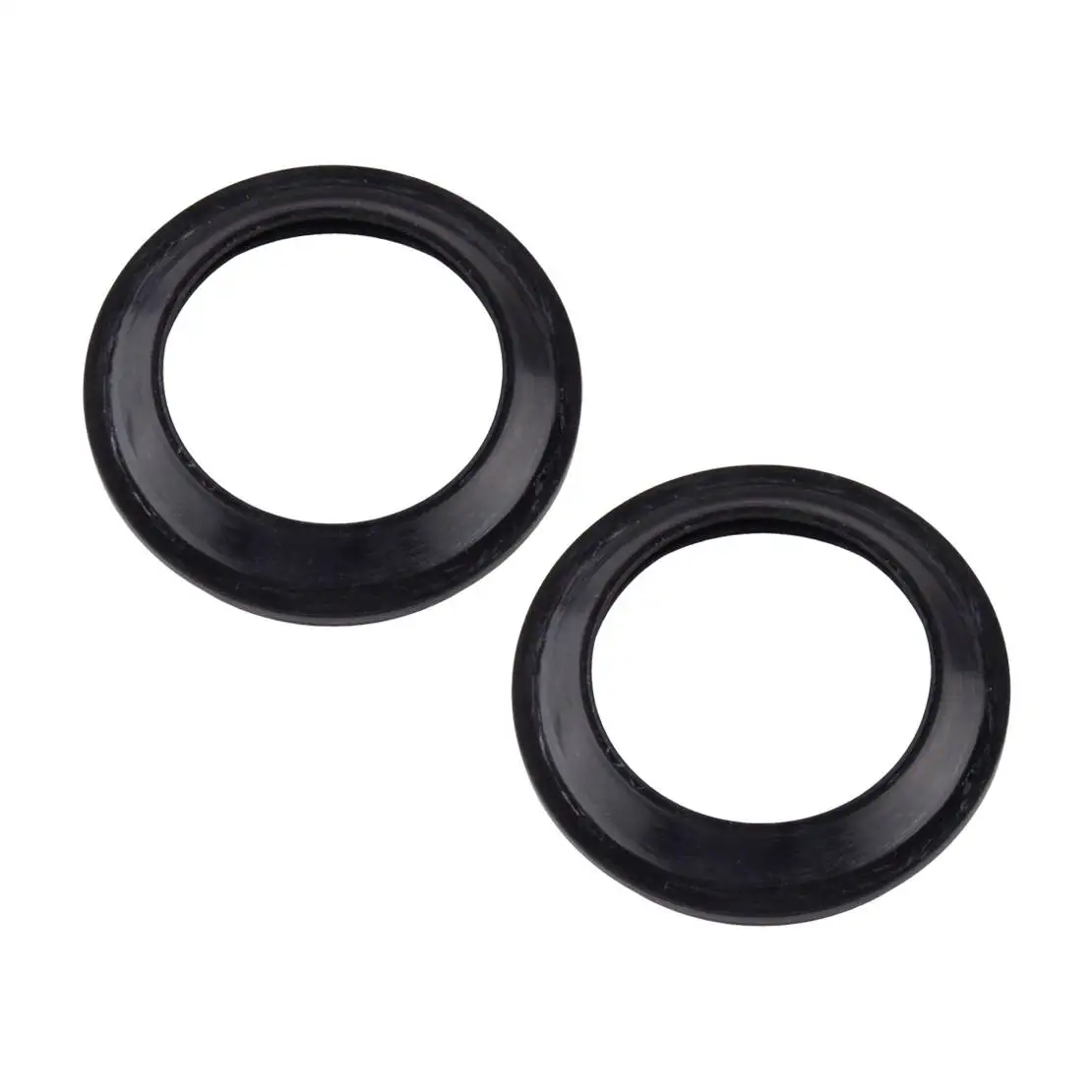 2Pcs Black Fork Dust Wiper Seal Kits Fit for Kawasaki KX100 KX80 KX85 Big Wheel KZ550F KZ550M ZN700 Rubber