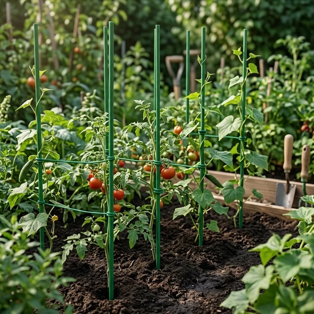 17‑inch Adjustable Garden Stakes, Heavy‑Duty Plant Climbing Support, Stable Growth Trellis Supplies For Vine Flowers