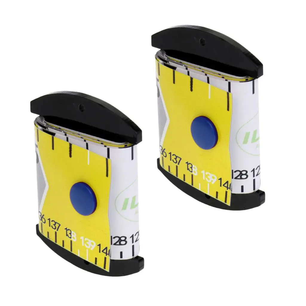 

2pcs Portable 141cm Fishing Fish Measure Tape Ruler Angling