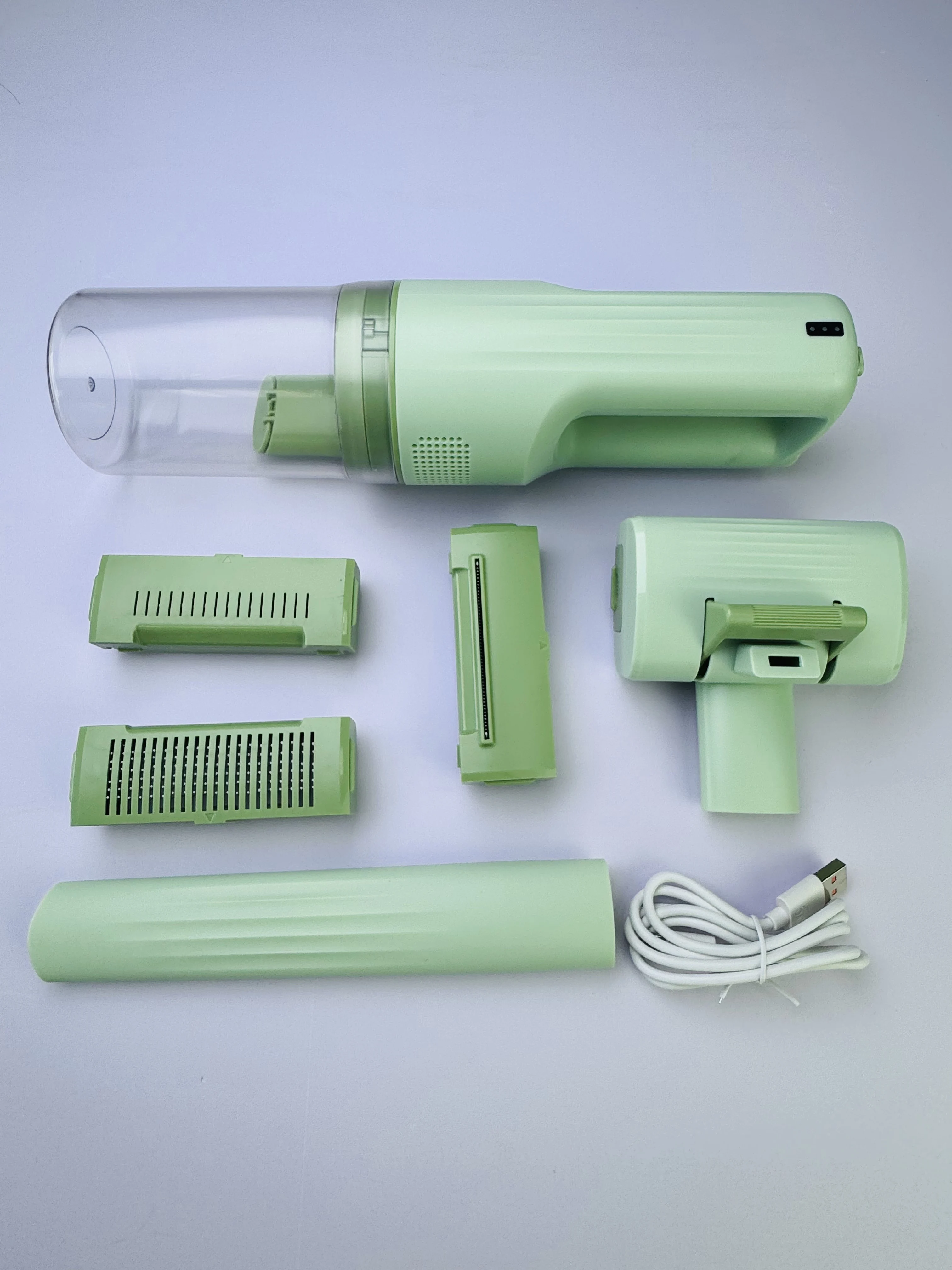 Low noise portable plastic pet grooming scissors for dogs and cats, professional electric shaver, LED display, USB charging