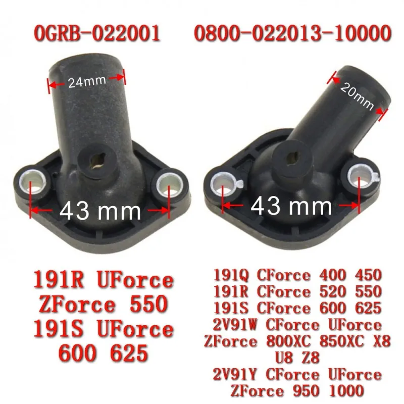 Original Thermostatabdeckung für CFMoto CForce 800 850 ATV CF 800 1000 450 400 520 500 625 600 850 ATR AU Moto 0800-022013-10000 – Detail 3