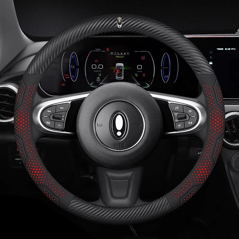 للجدار العظيم ORA iQ جيد القط GT غير تقليدي القط الباليه القط EV فلاش القط ألياف الكربون الجلد المدبوغ غطاء عجلة توجيه سيارة اكسسوارات السيارات