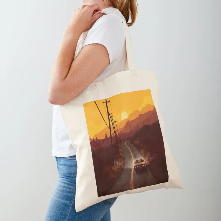

Supernatural - Impala Sunset Tote Bag cute tote bag shopping bags foldable Canvas stote bag Canvas for women