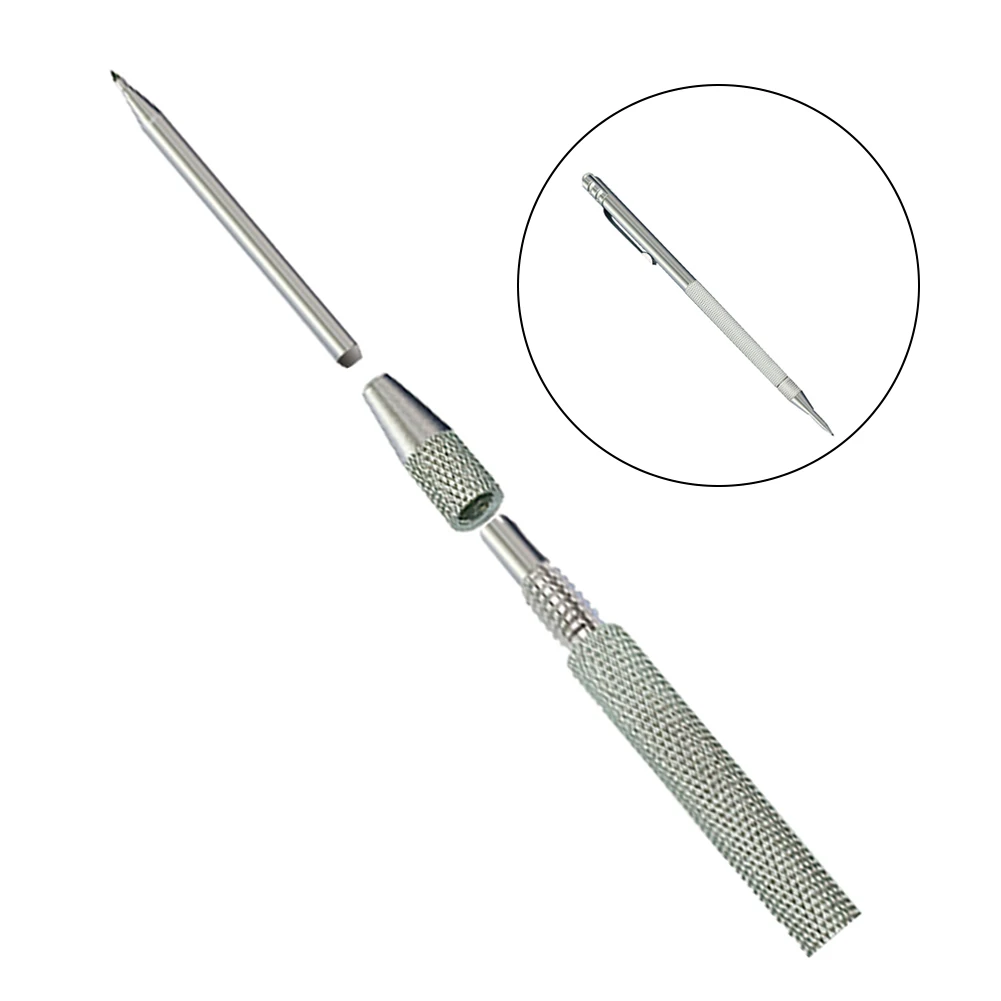 Magnetic Scribing Pen and Steel Stylus Set with Carbide Needle Tips and Magnetic Cap for Enhanced Accuracy and Cleaner Workspace