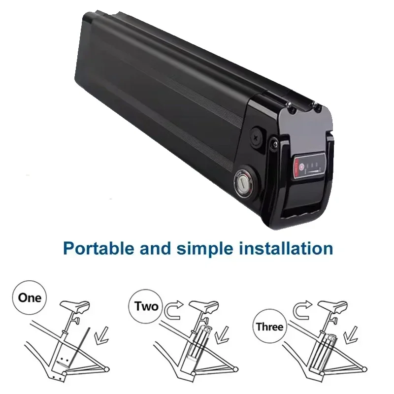 100% New 18650 Lithium Battery Pack 36V/48V/52V Whitefish Electric Vehicle Battery 20Ah/30Ah/50Ah with BMS Anti-theft Lock