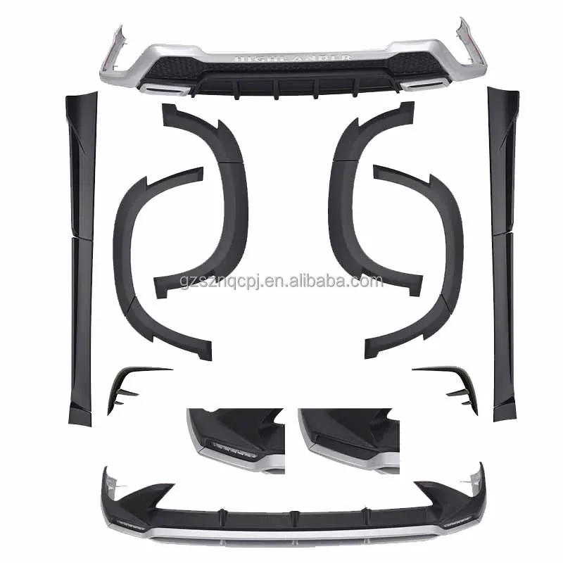 

Body Kit Front Lip Rear Diffuser Bumper for toyota Highlander 2022-2023 Side Skirts Modification Automotive Exterior Accessories