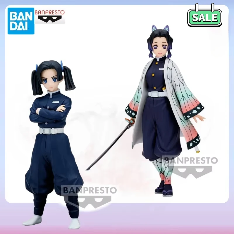 In Stock Bandai Banpresto Demon Slayer: Kimetsu no Yaiba Figure Kanzaki Aoi Shinobu Kocho 15cm Anime Action Model Toys