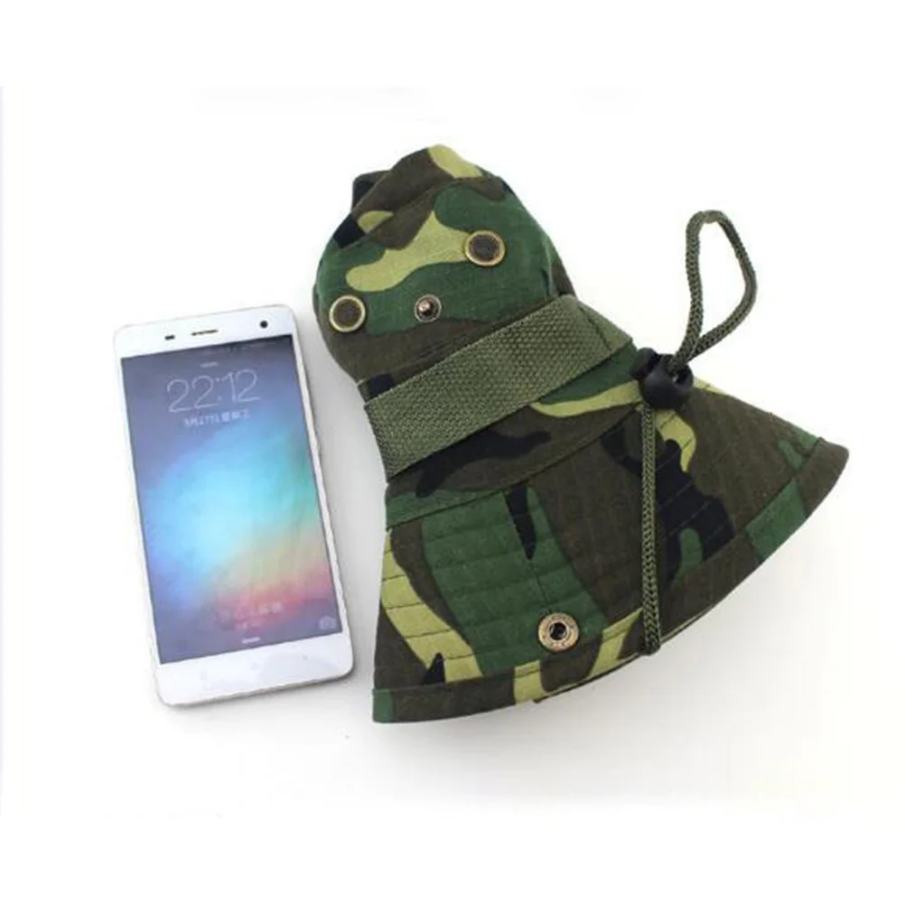 

Unisex Boonie Bucket Hat Polyester Snap Button Foldable Lightweight Uv Protection Hiking Fishing Outdoor